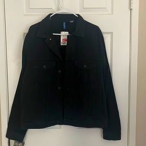 Men’s Black Jean Jacket/ Post Malone from H&M. Size Medium. Never been worn.